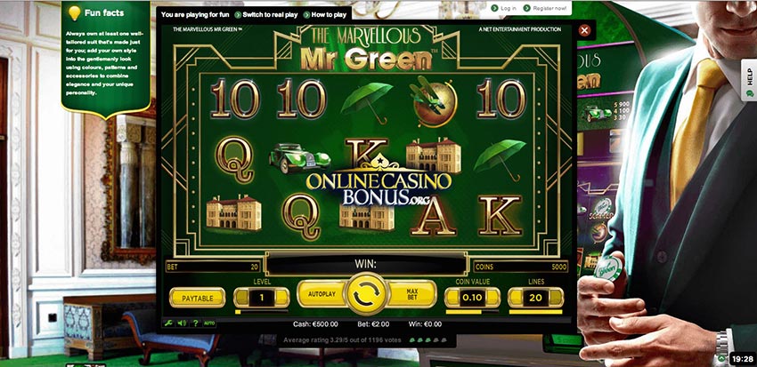 Mr Green Casino Slots