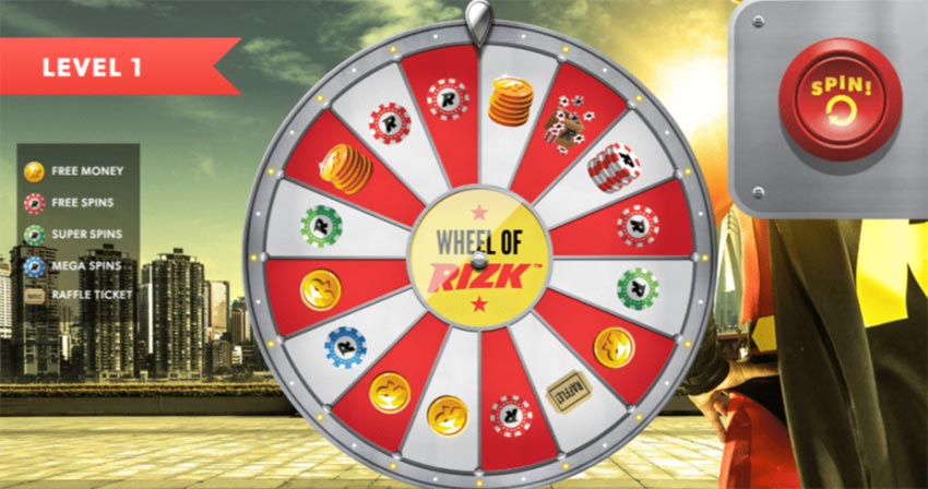 Rizk Casino Wheel of rizk